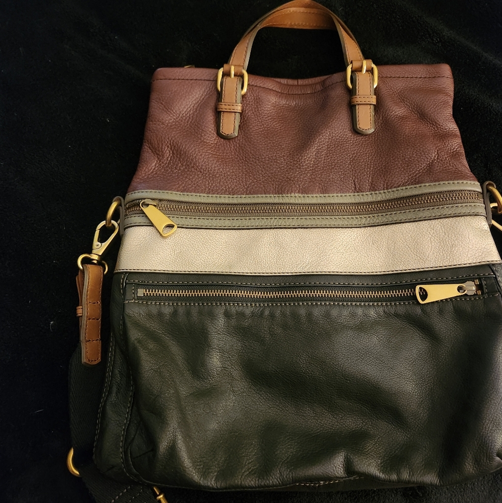 Fossil Explorer Leather Tote